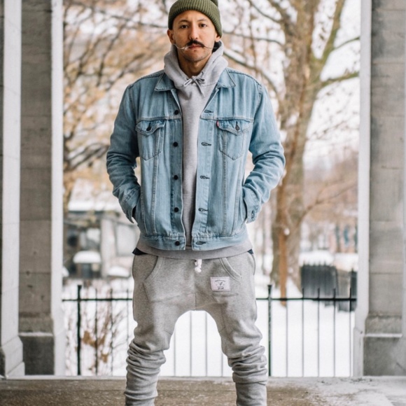 Left & West jogging pant light grey like new - Picture 2 of 8